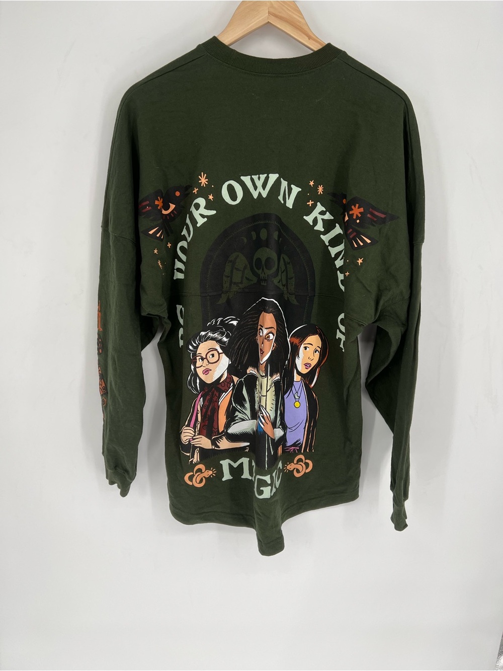 Disney Spirit Jersey Hocus Pocus Haunted Mansion Halloween Womens M Green - Picture 8 of 13